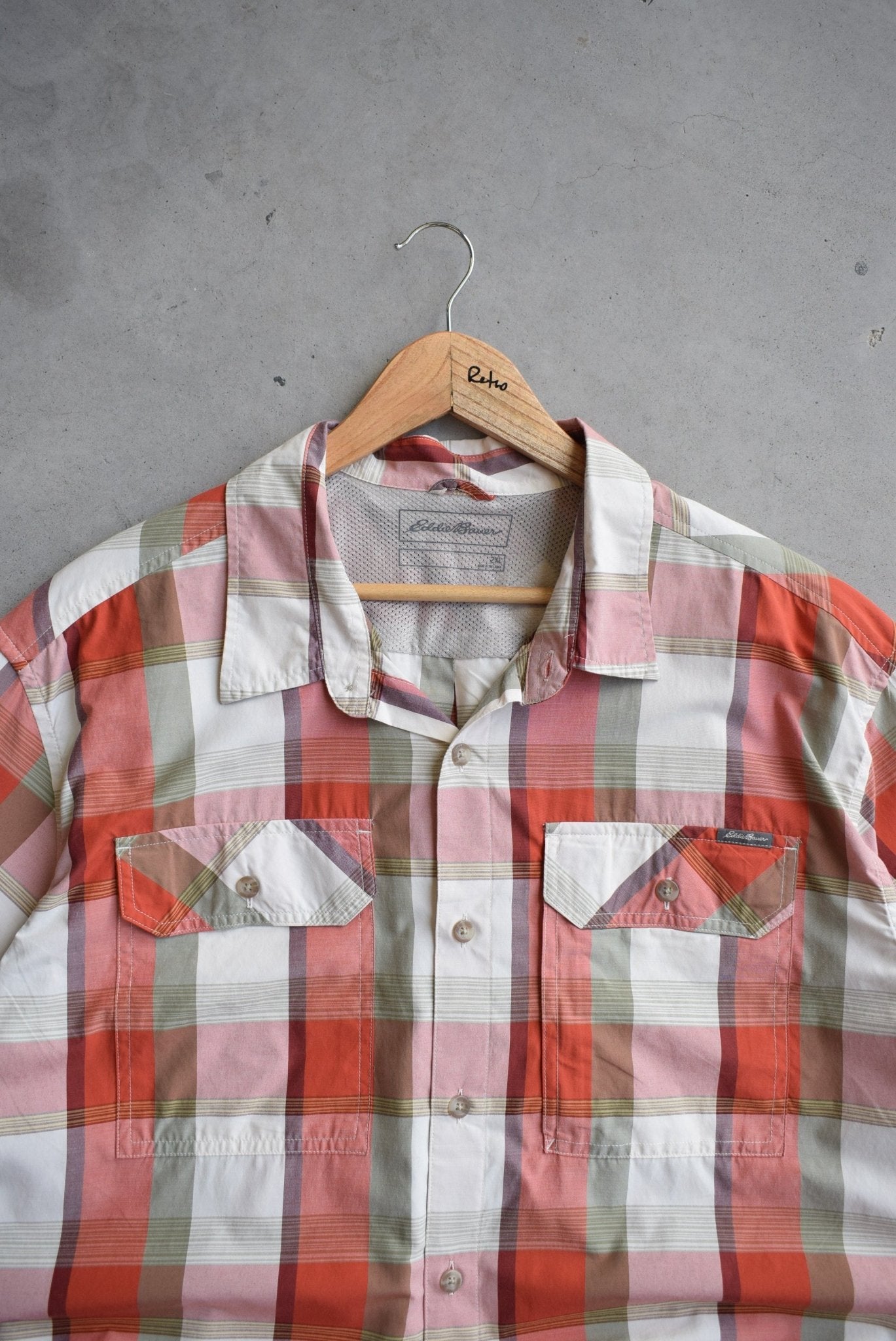 Eddie Bauer Cropped Button Up — 2000s (XL) - Retrospective Store