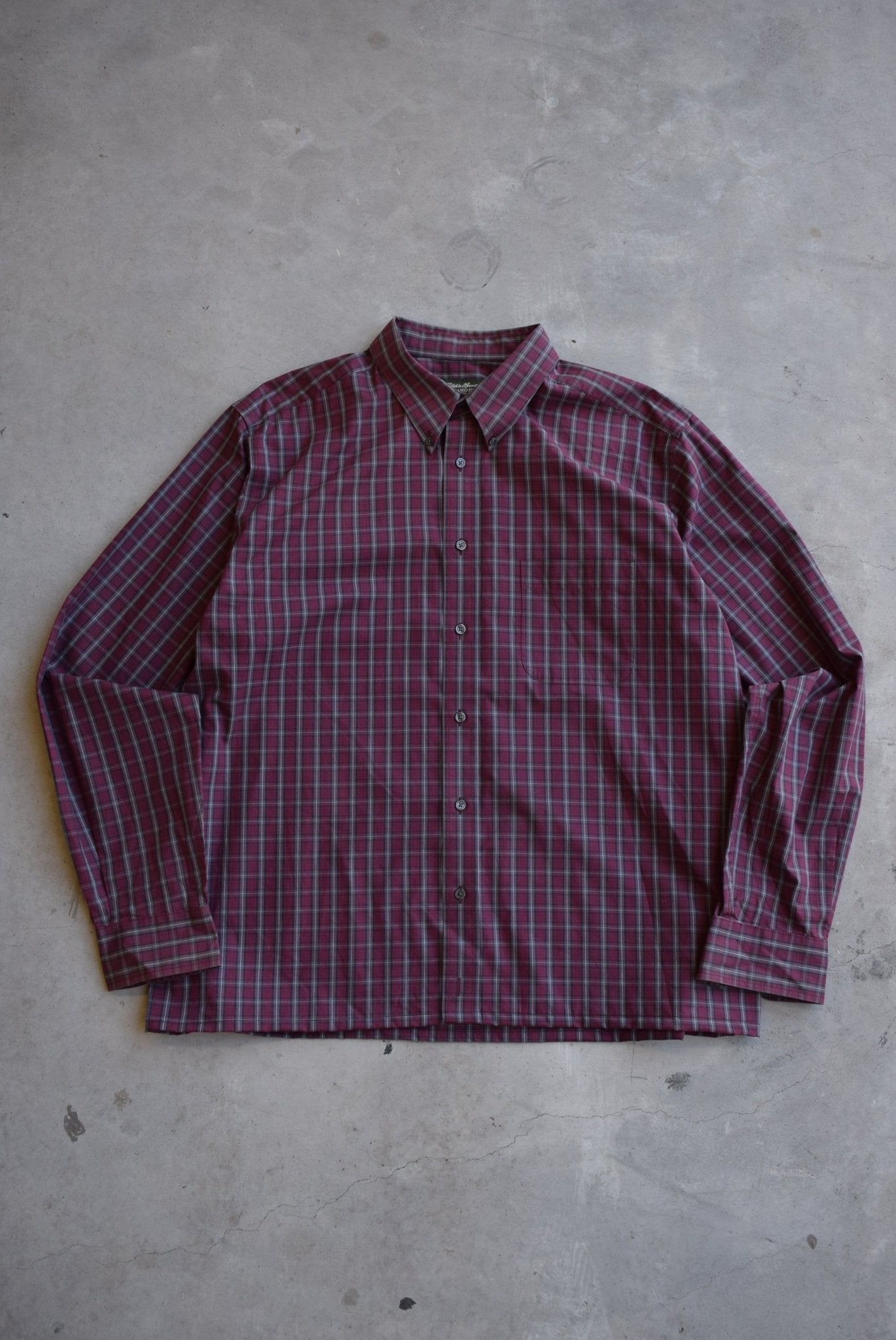 Eddie Bauer Cropped Long Sleeve Button Up — 2000s (XL/XXL) - Retrospective Store