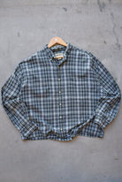 Eddie Bauer Green Cropped Long Sleeve Button Up — 2000s (XL/XXL) - Retrospective Store