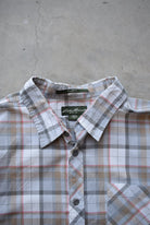 Eddie Bauer Grey Cropped Button Up — 2000s (XXL) - Retrospective Store