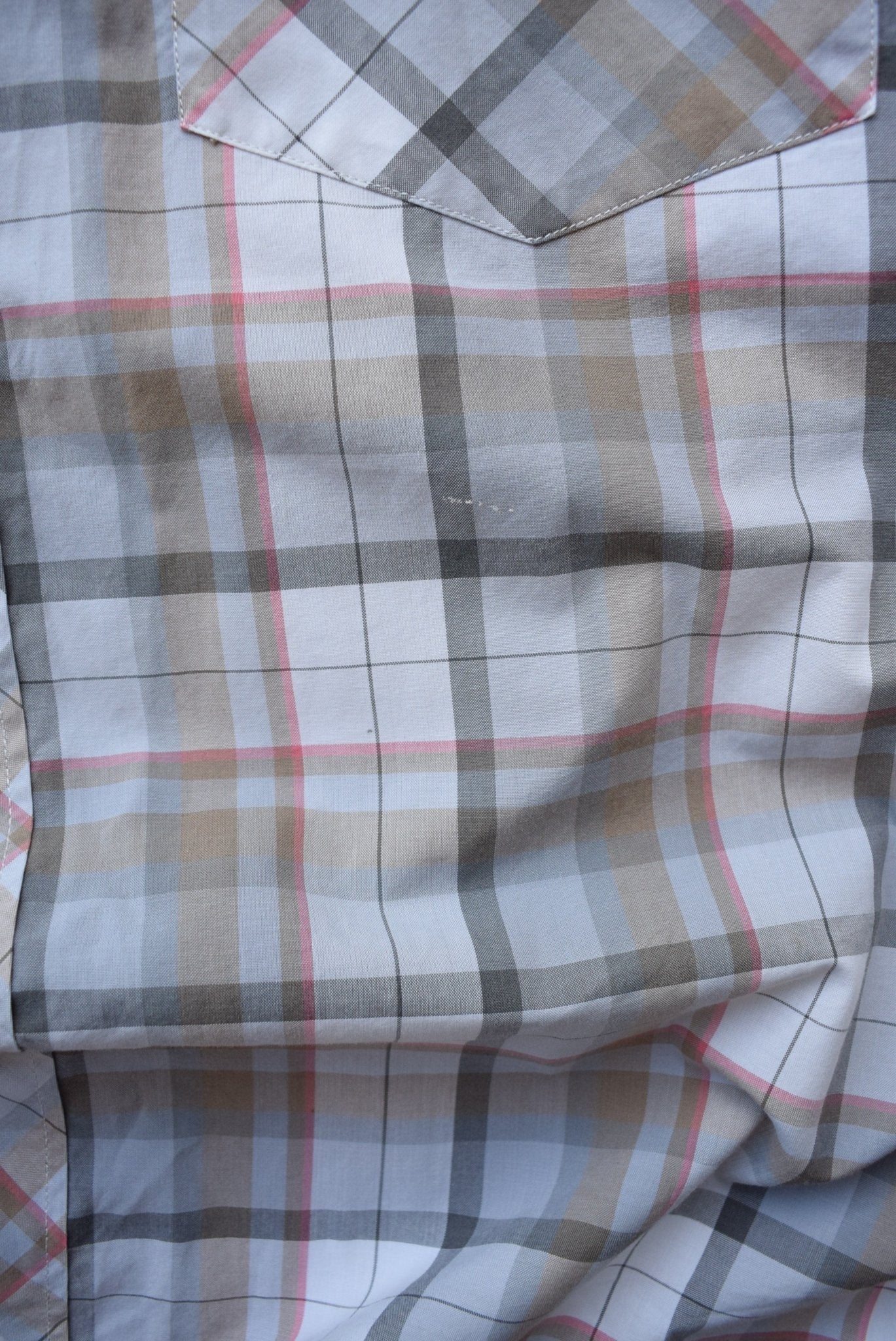Eddie Bauer Grey Cropped Button Up — 2000s (XXL) - Retrospective Store