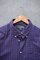 Eddie Bauer Purple Cropped Long Sleeve Button Up — 2000s (L) - Retrospective Store