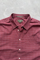 Eddie Bauer Red Cropped Long Sleeve Button Up — 2000s (XXL) - Retrospective Store