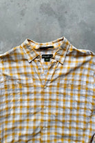 Eddie Bauer Yellow Cropped Long Sleeve Button Up — 2000s (L) - Retrospective Store