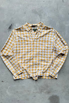 Eddie Bauer Yellow Cropped Long Sleeve Button Up — 2000s (L) - Retrospective Store