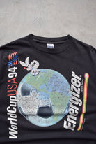 Energizer Batteries x FIFA World Cup Black Graphic Tee — 1994 (XL/XXL) - Retrospective Store