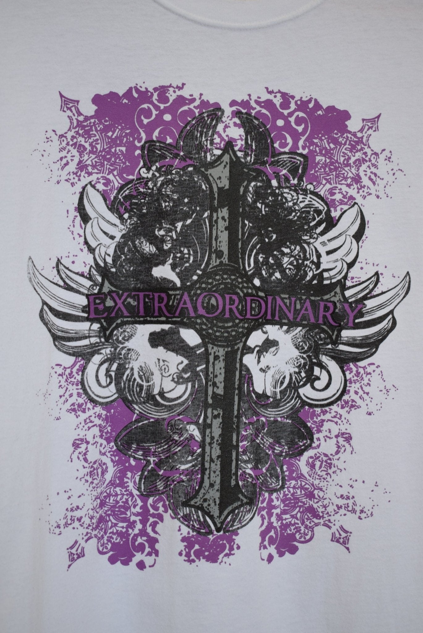 Extraordinary Y2K Graphic Tee — 2000s (L) - Retrospective Store