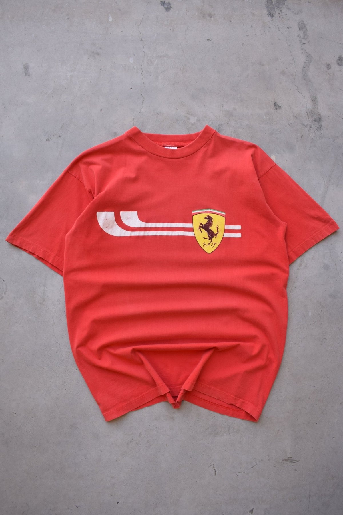 Ferrari Red Graphic Tee — 1996 (L) - Retrospective Store