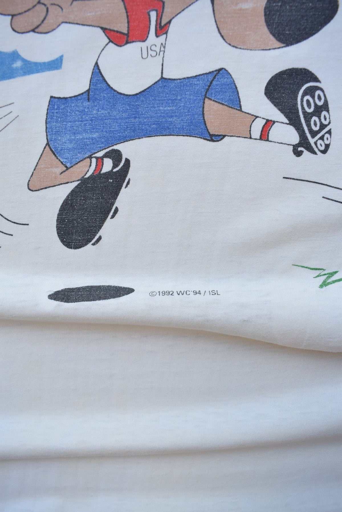 FIFA World Cup USA White Graphic Tee — 1994 (XL/XXL) - Retrospective Store