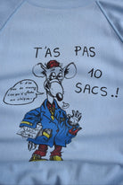 French Comic Graphic Crewneck — 1980s (L) - Retrospective Store