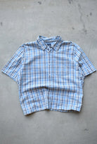 Gap Baby-Blue Cropped Button Up — 2000s (M/L) - Retrospective Store