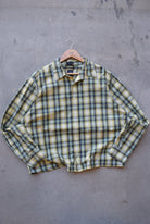 GAP Green Cropped Long Sleeve Button Up — 2000s (L/XL) - Retrospective Store