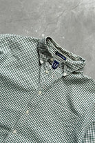 GAP Green Cropped Long Sleeve Button Up — 2000s (M/L) - Retrospective Store