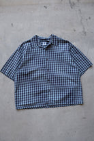 GAP Navy Cropped Button Up — 2000s (XL) - Retrospective Store
