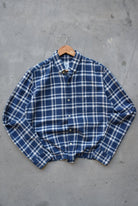 GAP Navy Cropped Long Sleeve Button Up — 2000s (M) - Retrospective Store