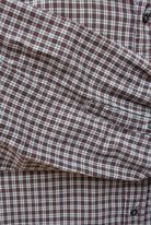 GAP Red & Brown Cropped Long Sleeve Button Up — 2000s (XL/XXL) - Retrospective Store