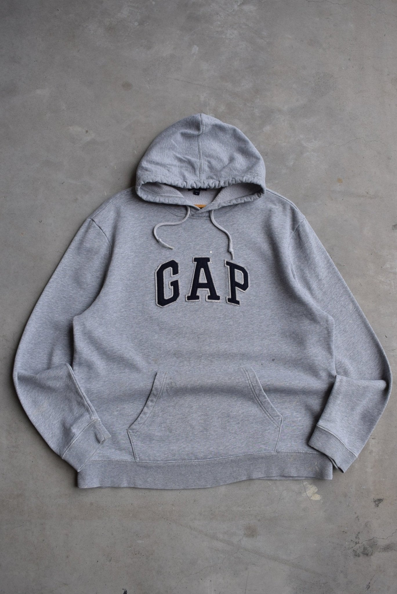 GAP Spellout Embroidered Hoodie — 2000s (L) - Retrospective Store
