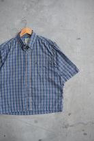 Gunnison Creek Blue Cropped Button Up — 2000s (M/L) - Retrospective Store