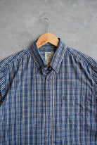 Gunnison Creek Blue Cropped Button Up — 2000s (M/L) - Retrospective Store