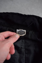 Harley Davidson Black & Orange Embroidered Jacket — 2000s (L/XL) - Retrospective Store