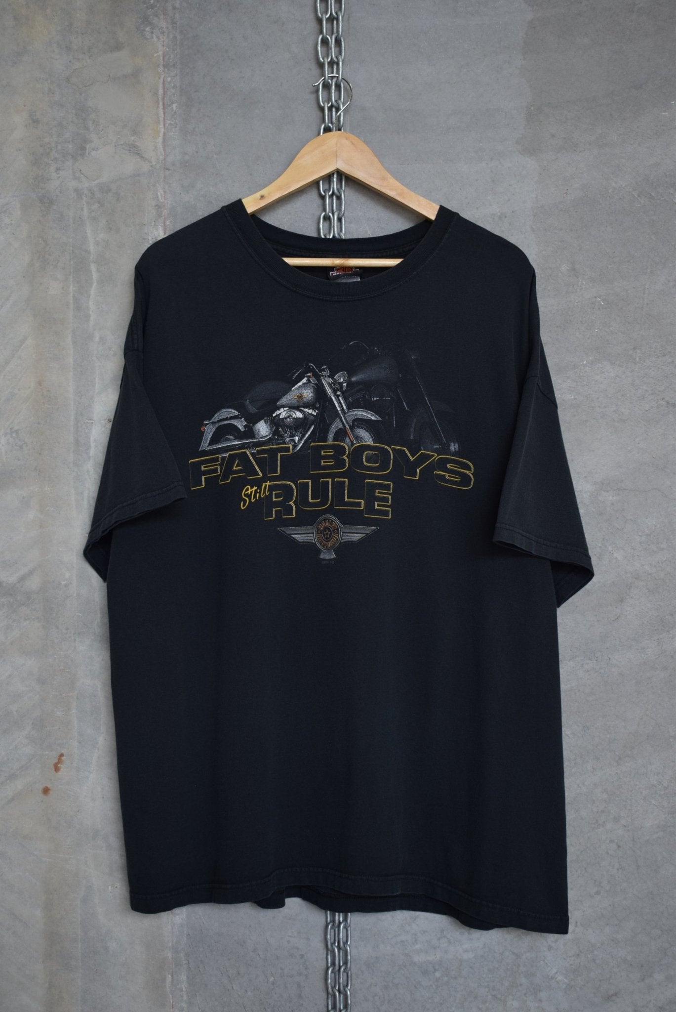 Harley Davidson 'Fat Boys Rule' Tee — 2005 (XXL) - Retrospective Store
