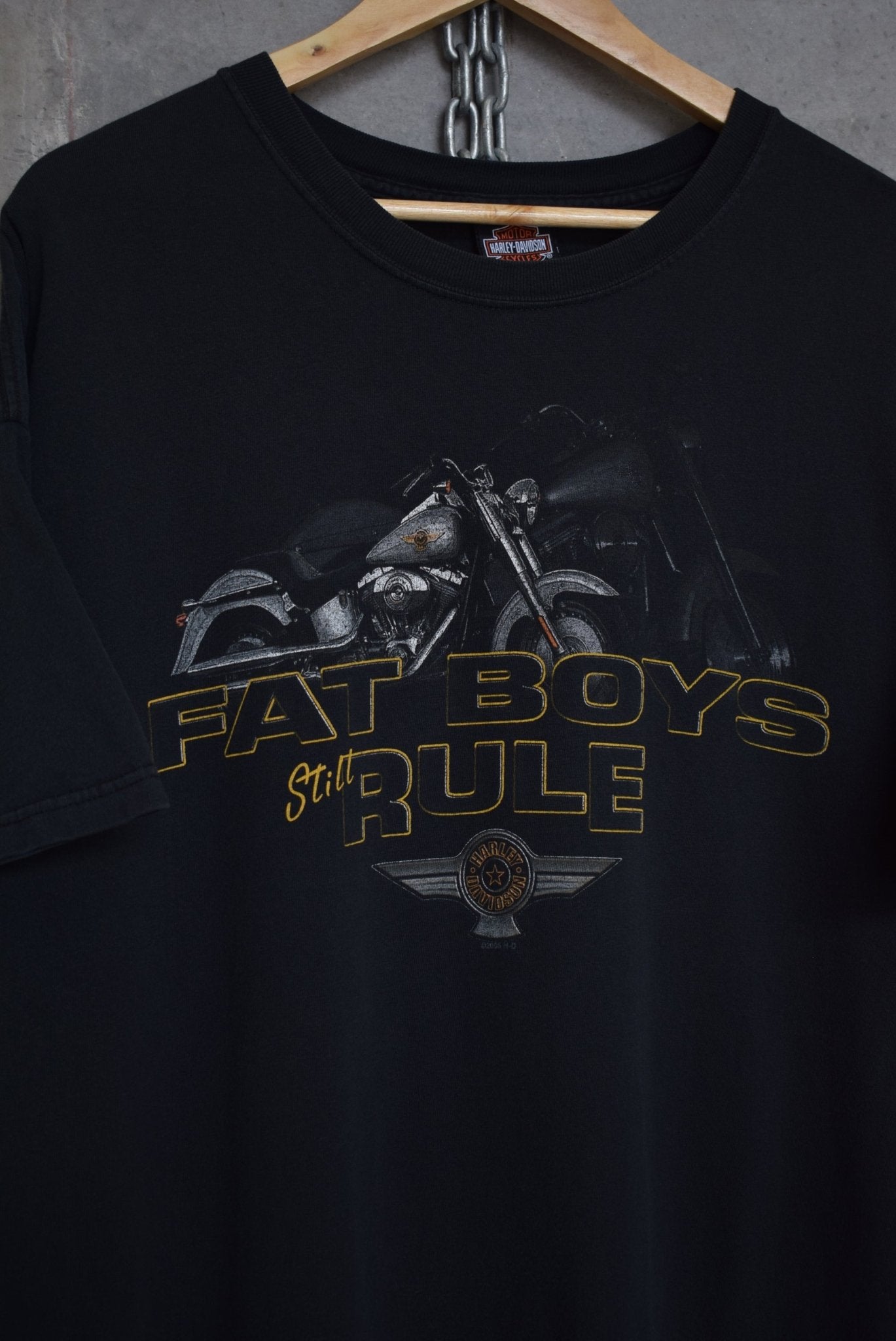 Harley Davidson 'Fat Boys Rule' Tee — 2005 (XXL) - Retrospective Store