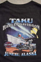 Harley Davidson Motorcycles Black Graphic Tee — 1998 (XL) - Retrospective Store