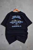 Harley Davidson Motorcycles Black Graphic Tee — 2005 (L) - Retrospective Store