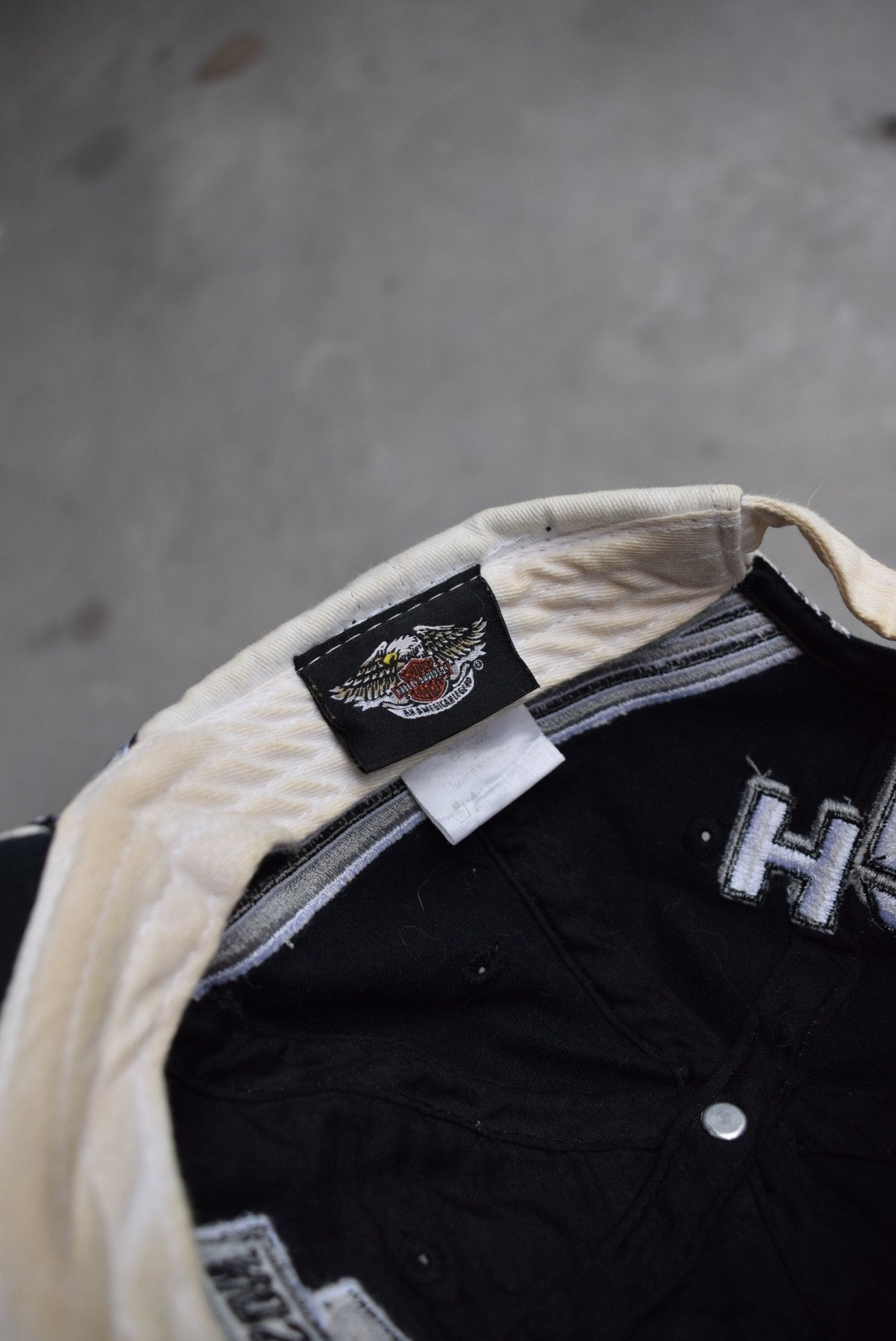 Harley Davidson Motorcycles Embroidered Hat — 1990s - Retrospective Store