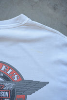 Harley Davidson Motorcycles White Graphic Tee — 2000 (M/L) - Retrospective Store