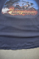 Harley Davidson Navy Graphic Tee — 2000s (L) - Retrospective Store
