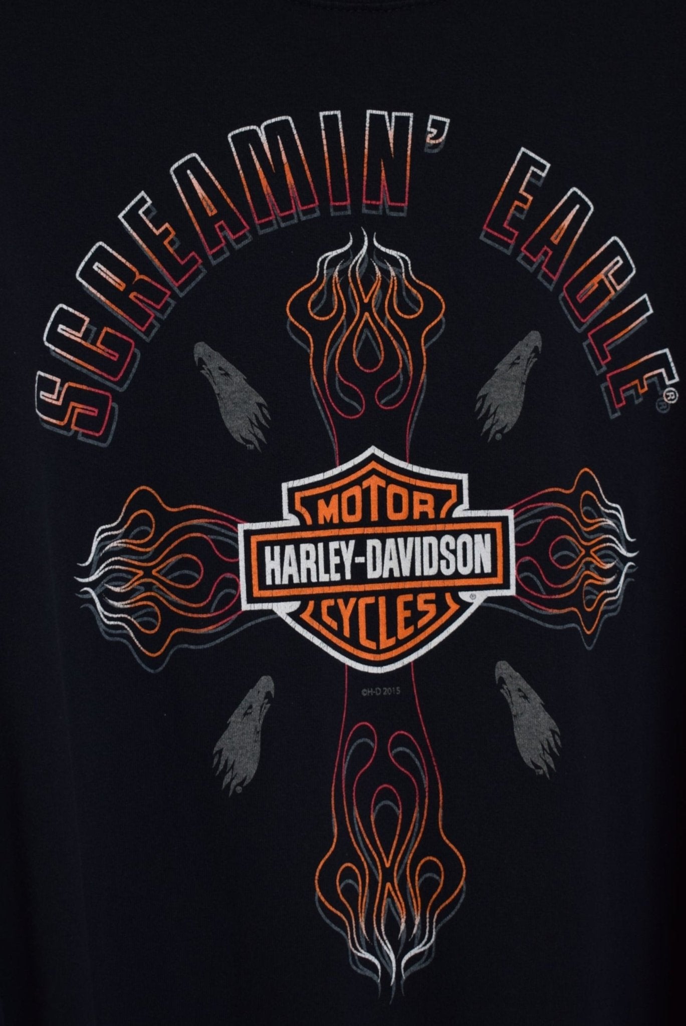 Harley Davidson 'Screamin' Eagle' Long Sleeve Tee — 2000s (XXL) - Retrospective Store