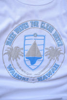 Hawaii Waikiki White Graphic Tee — 2000s (L) - Retrospective Store