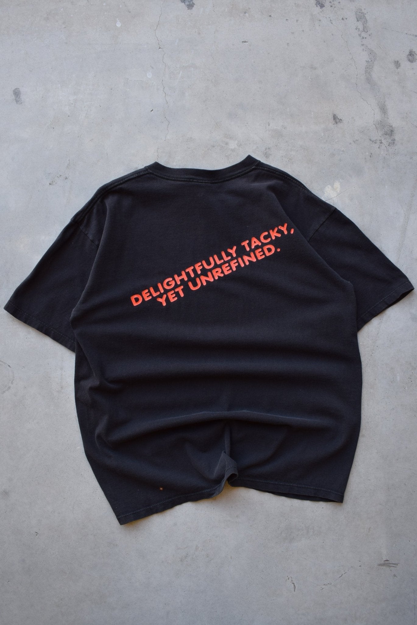 Hooters Black Graphic Tee — 1990s (L) - Retrospective Store