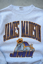 James Madison High School Grey Graphic Crewneck — 1990s (S) - Retrospective Store