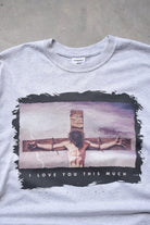 Jesus 'I Love You This Much' Grey Graphic Tee — 2000s (L) - Retrospective Store