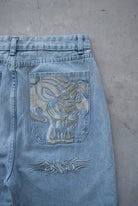 JNCO Jeans Embroidered Denim Pants — 2000s (31) - Retrospective Store