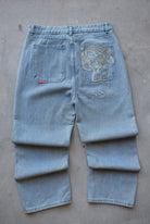 JNCO Jeans Embroidered Denim Pants — 2000s (31) - Retrospective Store