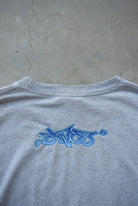 JNCO Jeans Grey Spellout Long Sleeve Tee — 2000s (XL) - Retrospective Store