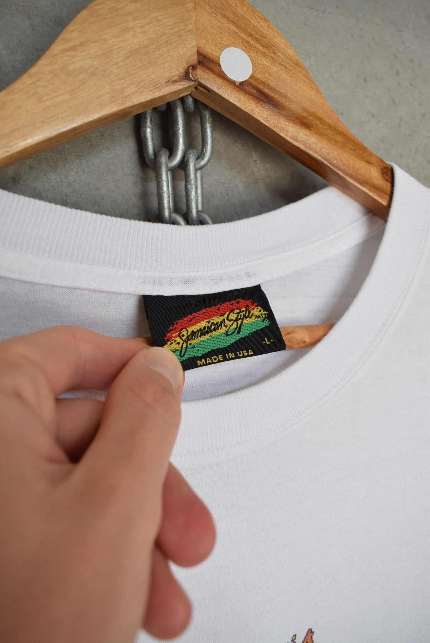 Kalifornia Surfing Jamaican Style Tee — 1991 (L) - Retrospective Store