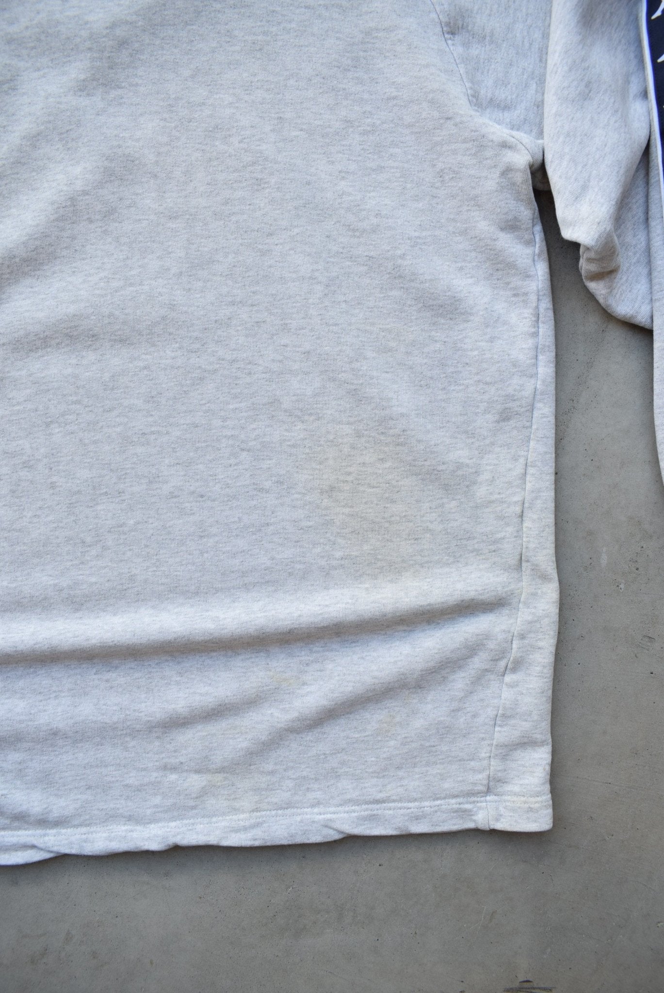 Kappa Grey Embroidered Logo Crewneck — 1990s (XL) - Retrospective Store