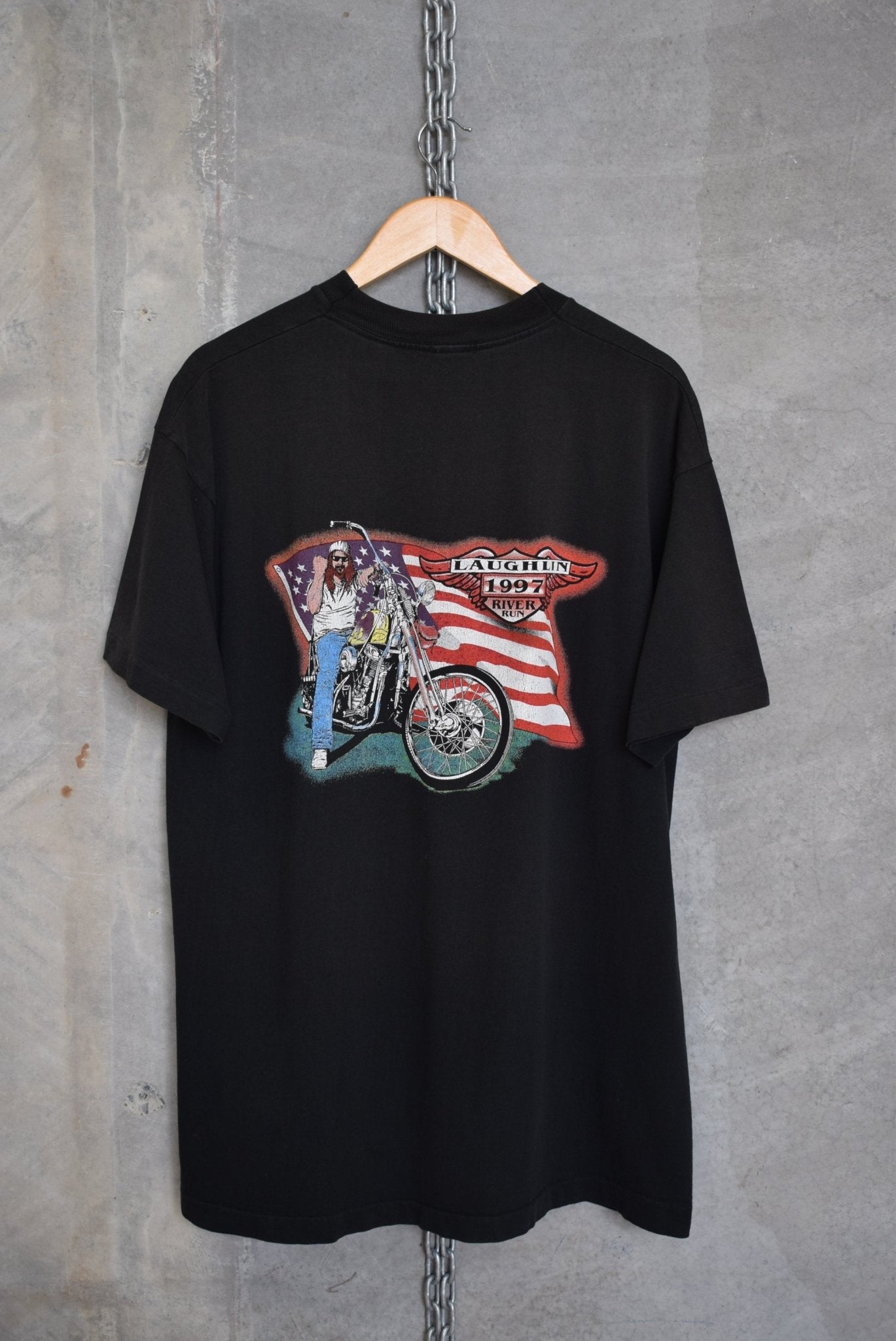 Laughlin River Run Motorcycles Tee — 1997 (L/XL) - Retrospective Store