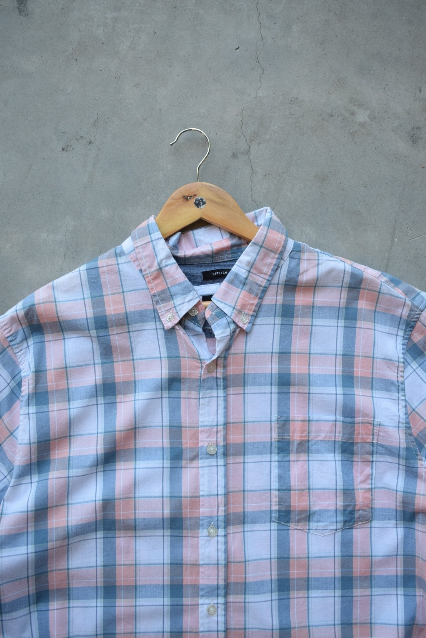 LEE Blue & Pink Cropped Button Up — 2000s (L) - Retrospective Store
