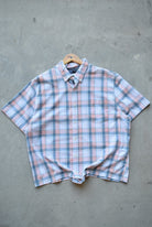 LEE Blue & Pink Cropped Button Up — 2000s (L) - Retrospective Store
