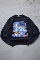 LEE Sport x MLB New York Yankees Black Graphic Crewneck — 2000 (M) - Retrospective Store