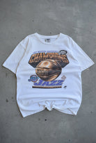 LEE Sport x NBA Utah Jazz Champions White Tee — 1997 (L) - Retrospective Store