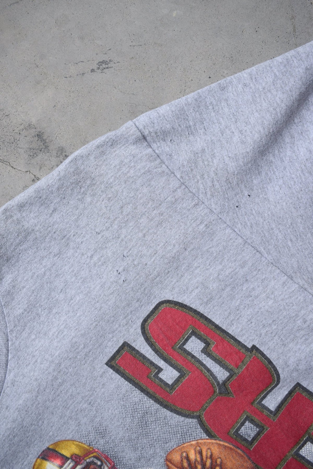 LEE Sports x NFL San Francisco 49ers Grey Graphic Tee — 1999 (M) - Retrospective Store