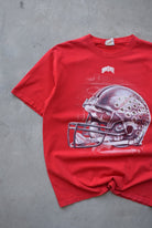 LEE x Ohio State University Football Red Graphic Tee — 2000s (L) - Retrospective Store