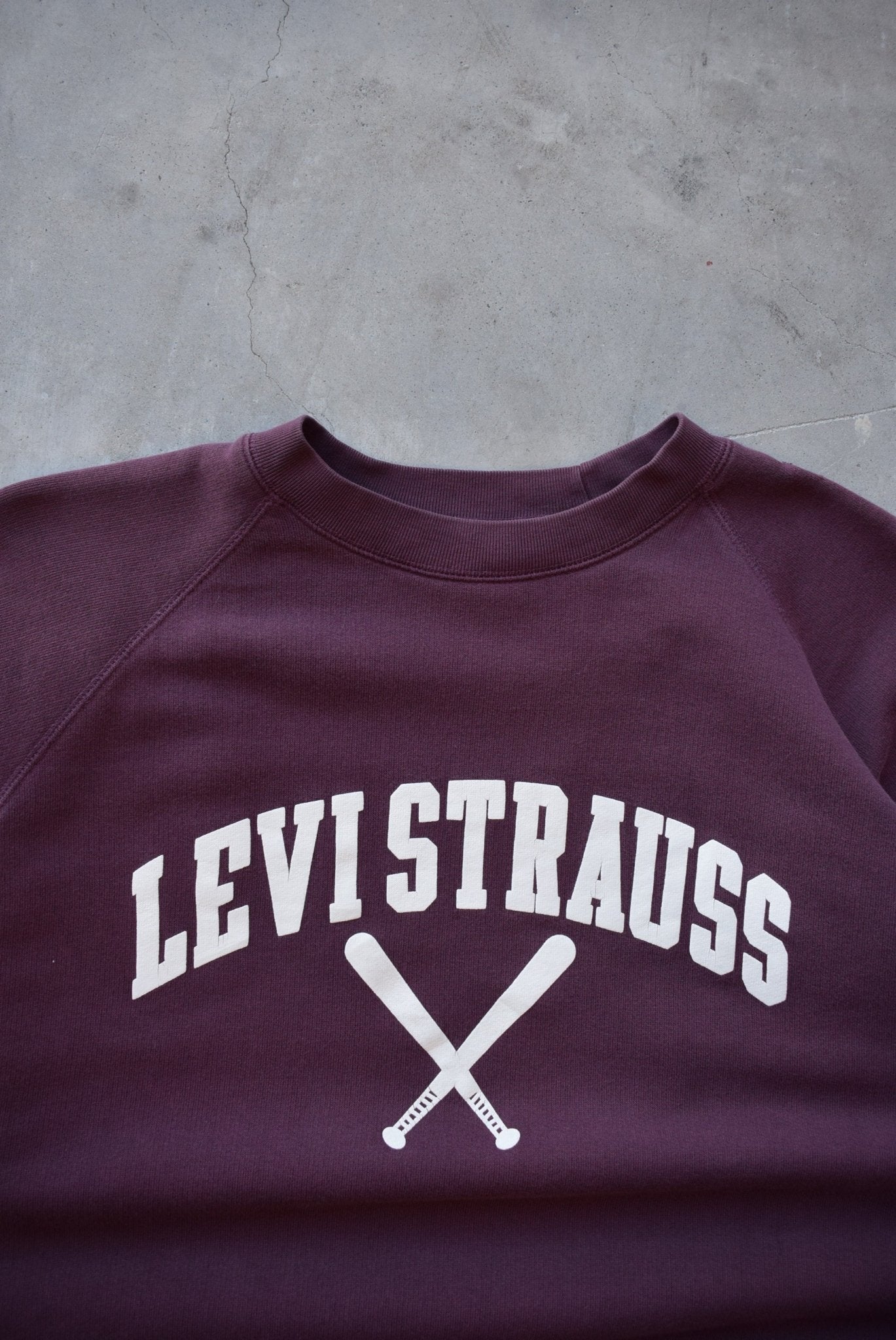 Levi Strauss Baseball Spellout Crewneck — 1990s (S) - Retrospective Store