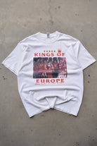Liverpool FC 'Kings of Europe' White Graphic Tee — 2005 (XL) - Retrospective Store